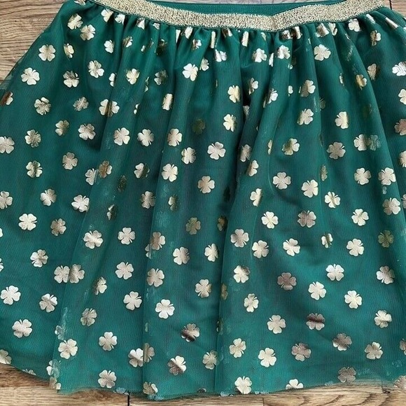 Way To Celebrate Green And Gold St Patrick's Day Tulle Skirt Size 10-12 - Picture 4 of 7